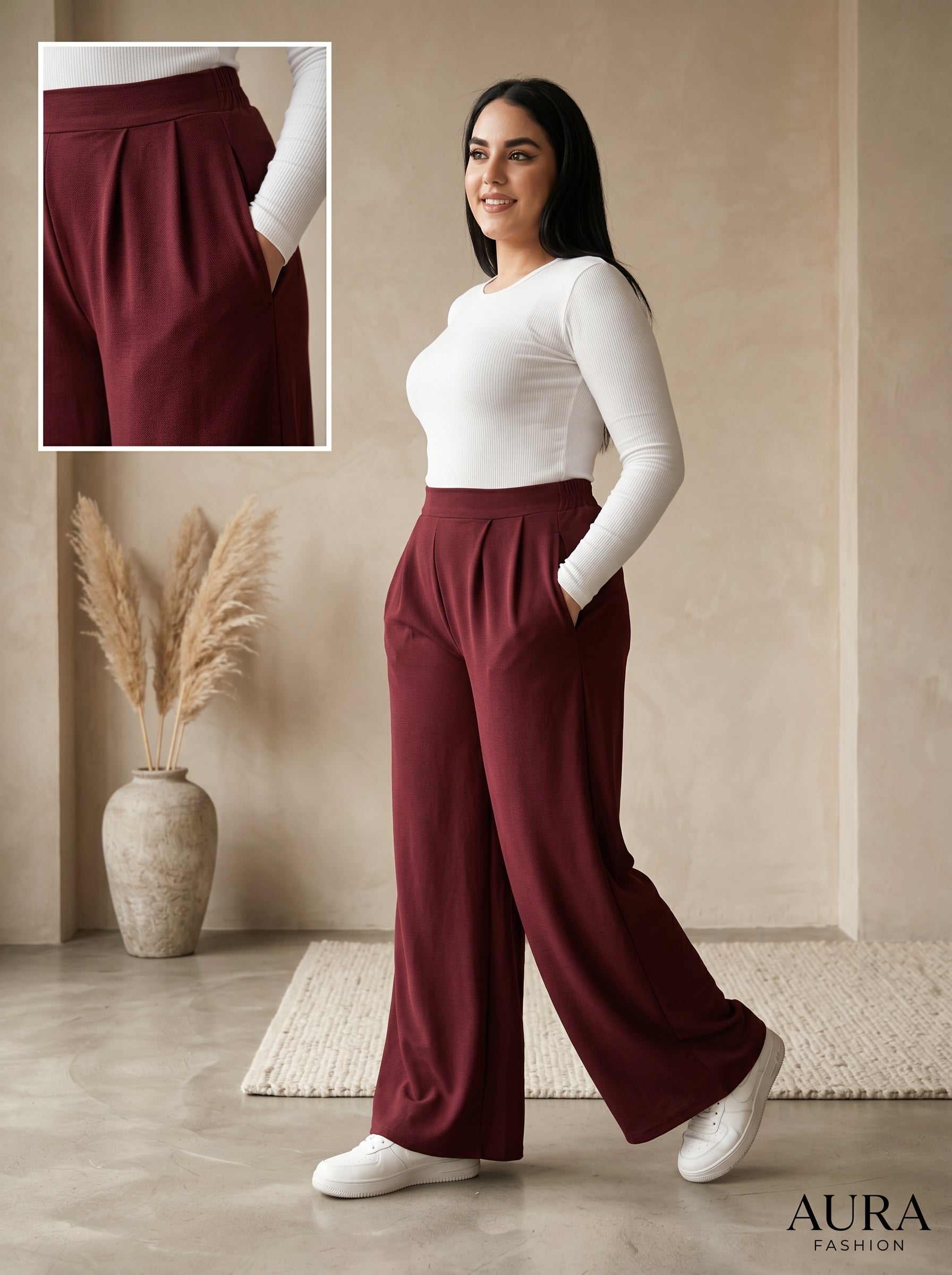Pantalon Over Femme Premium